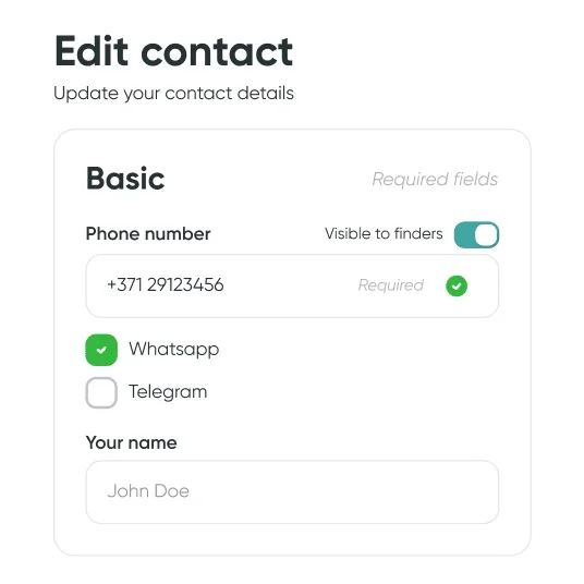 Add your contacts