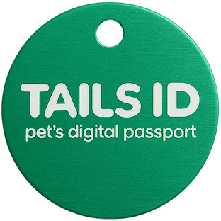 Green Label QR pet tag
